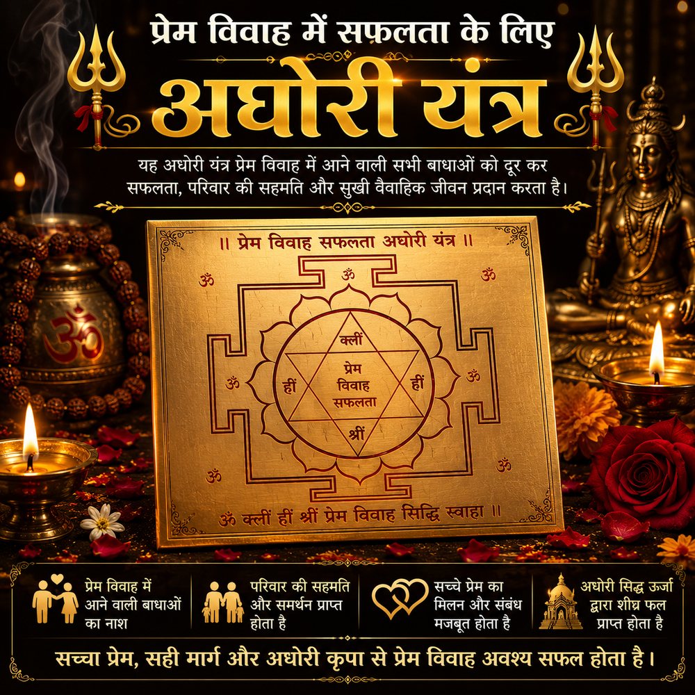 Prem Vivah Mein Safalta Ke Liye Aghori Yantra